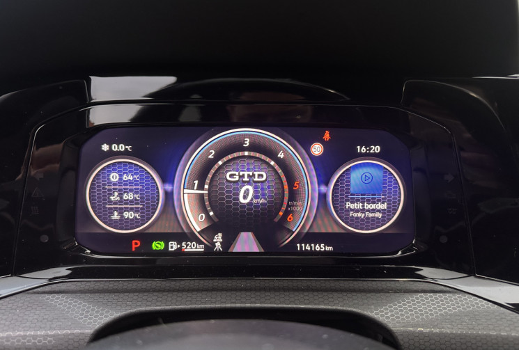 Volkswagen Golf VIII GTD 2.0 TDi BMT DSG7 200 cv Boîte auto