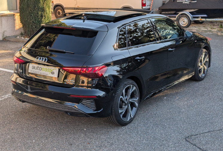 Audi A3 SPORTBACK 40 TDI 200 ch S line quattro S tronic 7 / Toit Ouvrant / Garantie 2027