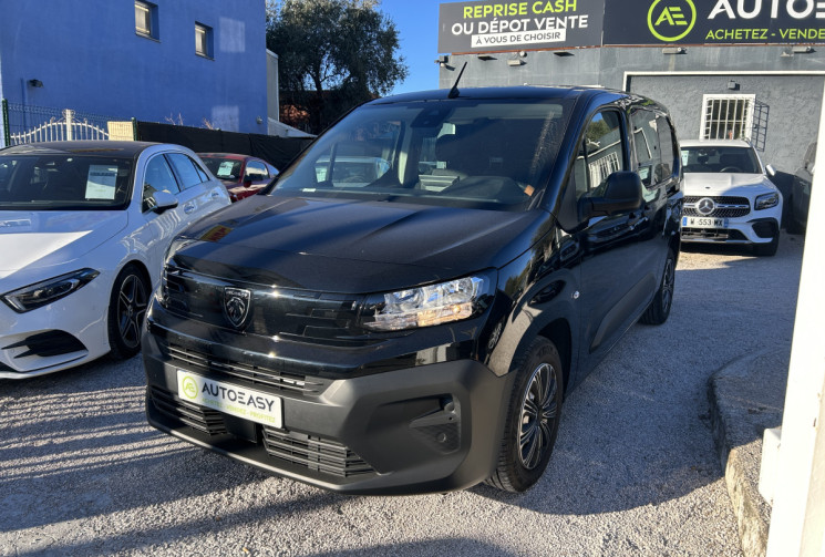 Peugeot Partner III (3) 1.5 BlueHDI CABINE APPROFONDIE XL 130 Ch EAT8 * TVA RECUPERABLE * 