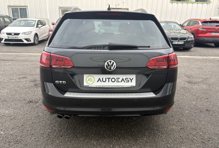 Volkswagen Golf SW GTD 184cv DSG6 2.0 TDI * Caméra * Attelage * Très Bon Etat * Entretien VW