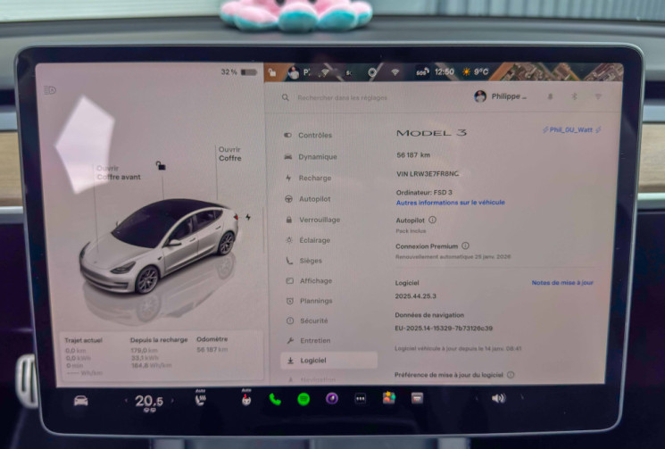 Tesla Model 3 Propulsion MY22 60kWh AMD Ryzen Matrix Pack Hiver SR+