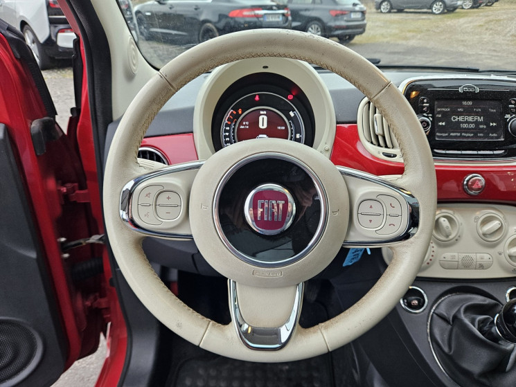 FIAT 500 1.2 8V 69 TOIT PANO RADARS