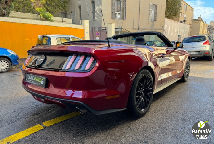 Ford MUSTANG cabriolet 5.0 V8 Ti-VCT GT 421cv 1er main EN STOCK