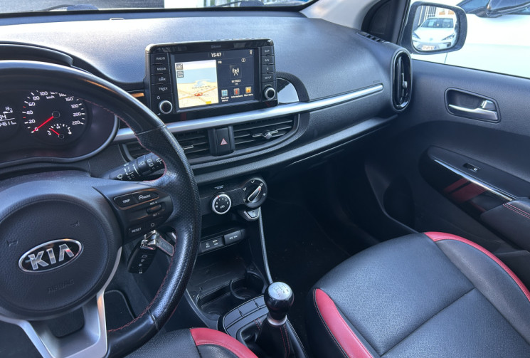 Kia Picanto III (2) 1.0 DPI 67 Ch GT LINE * 1ER MAIN * ENTRETIEN KIA * CARPLAY * CAMERA