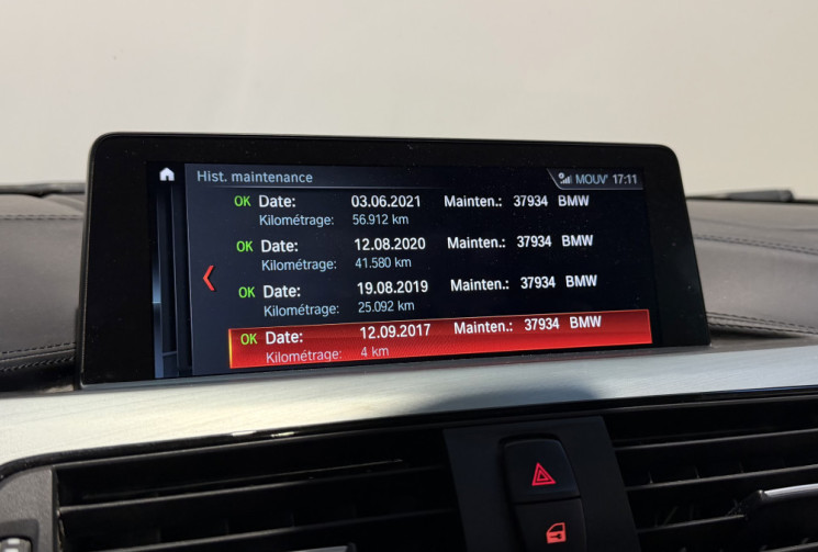 BMW Série 3 330e 252 F30 LCI Luxury + options / première main / entretien BMW complet