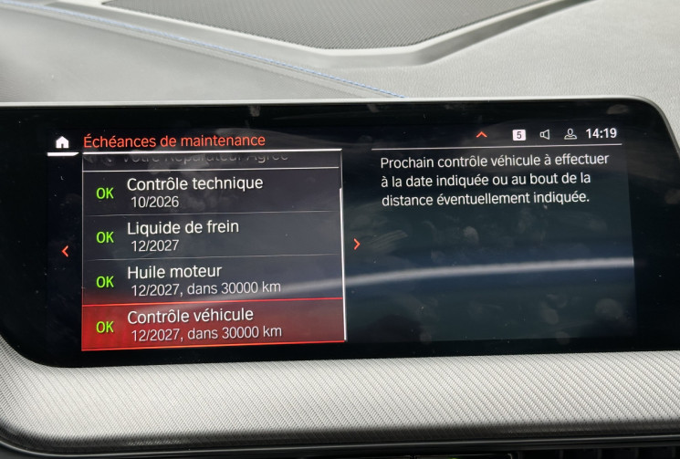 BMW Série 1 118i 140 M SPORT DKG7 * TOIT OUVRANT * HARMAN KARDON * AFFICHAGE TETE HAUTE * GARANTIE