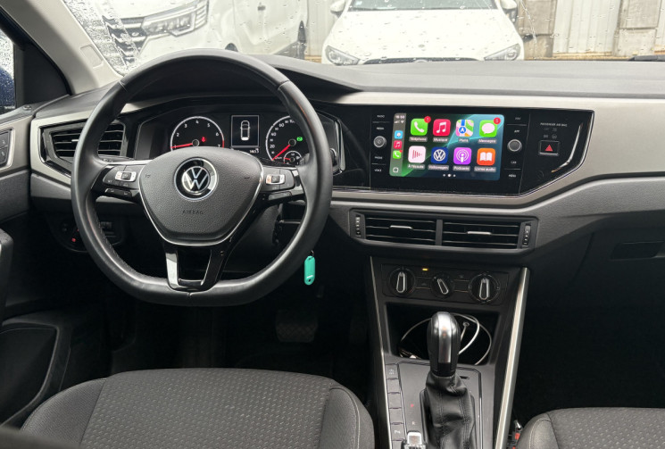 Volkswagen Polo VI 95 cv 1.0 TSI DSG7  * Carplay * Radars * Régul Adaptatif * Entretien Volkswagen