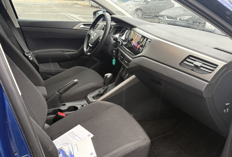 Volkswagen Polo VI 95 cv 1.0 TSI DSG7  * Carplay * Radars * Régul Adaptatif * Entretien Volkswagen