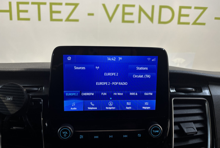 Ford TRANSIT CUSTOM FG SPORT 320 2.0 ECOBLUE 185 CH L1H1 CABINE APPROFONDIE / ATTELAGE