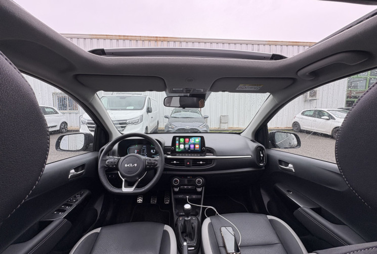Kia Picanto GT LINE 1.0 DPI 63cv * Toit Ouvrant * Sièges Volant Chauffant * Cuir * Caméra * Carplay
