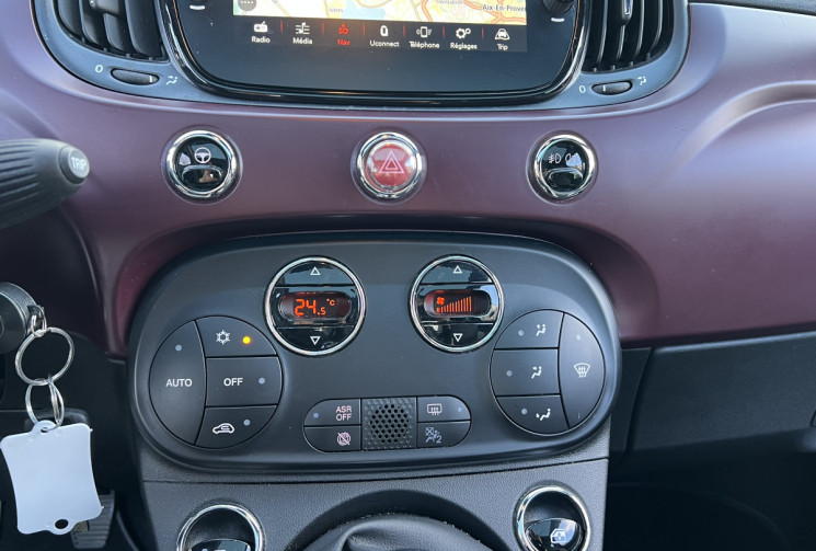 FIAT 500 1.2 69 Star / Distribution Neuve /  Seulement 18 900 km / Toit Pano / Carplay / Radars AR 