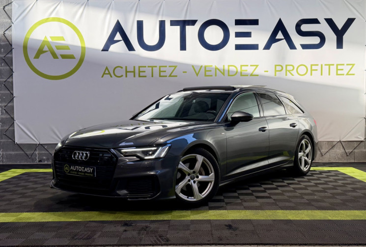 Audi A6 Avant 40 TDI 204 ch S line S tronic 7 – entretien complet – attelage – toit ouvrant