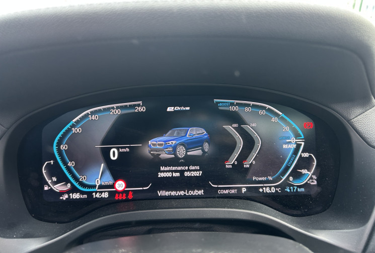 BMW X3 (G01) (2) XDRIVE 30E 292 Ch LUXURY BVA8 * TOIT OUVRANT * CAMERA 360 * ENTRETIEN BMW * CARPLAY