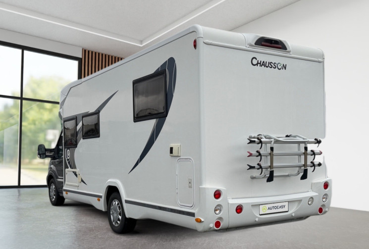 Ford Transit 2.2 155CH - CHAUSSON 718 XLB - CAMPING CAR / PARABOLE / PANNEAU SOLAIRE / CAMERA