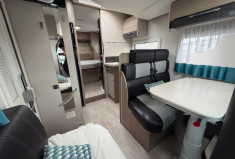 Ford Transit 2.2 155CH - CHAUSSON 718 XLB - CAMPING CAR / PARABOLE / PANNEAU SOLAIRE / CAMERA