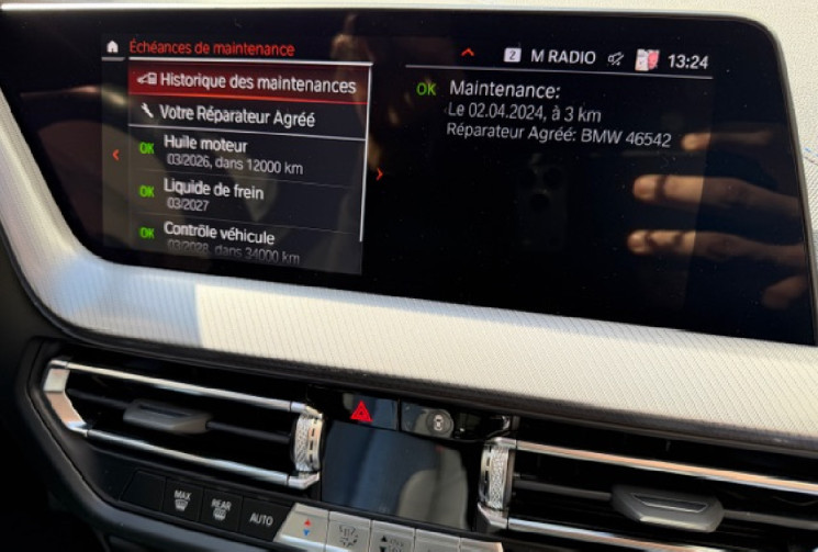 BMW Série 1 pack M sport (F40) 5 portes 118i 1.5 i 12V DCT7 136 cv Origine France 1er main / carplay