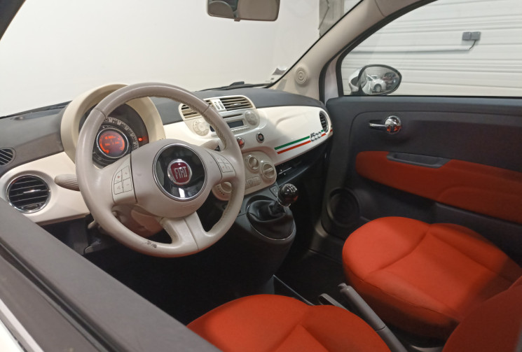 FIAT 500 1.2 8V 69 ch Lounge / Toit ouvrant panoramique / distribution ok / entretien à jour 