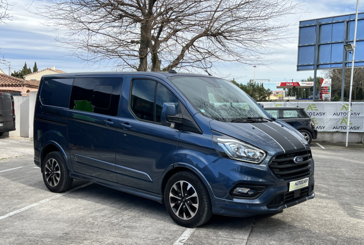 Ford Transit Custom 2.0 EcoBlue 170 L1H1 Sport BVA 5 Places / Garantie 2028 / Attelage / Caméra 