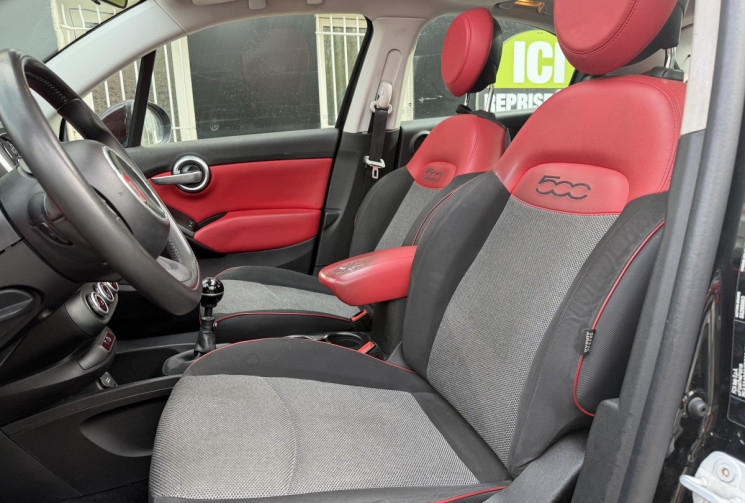 FIAT 500X 1.3 Multijet 95 ch ROSSO AMORE / TOIT OUVRANT / FULL ENTRETIEN / GARANTIE 6 MOIS