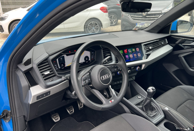 Audi A1 Sportback 30 TFSI 116 BVM6 S Line / Véhicule Français / Carplay / Radars AV AR 