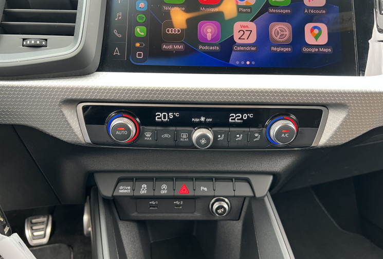 Audi A1 Sportback 30 TFSI 116 BVM6 S Line / Véhicule Français / Carplay / Radars AV AR 
