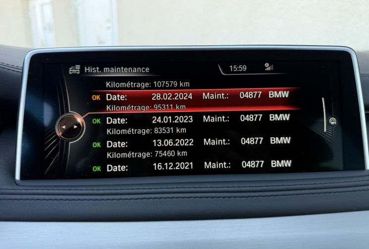 BMW X5 3.0 D 258 CH XLINE BOITE AUTO ENTRETIEN COMPLET BMW