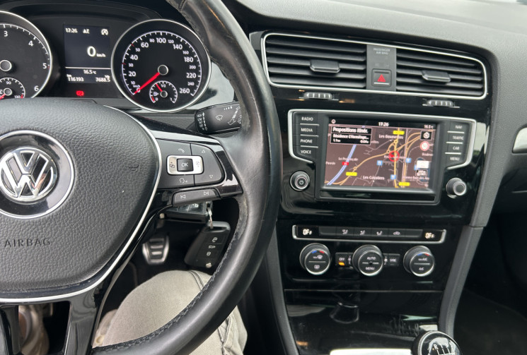 Volkswagen Golf VII 1.6 TDI 110 Ch BLUEMOTION TECHNOLOGY ALLSTAR MATCH 3P * CARPLAY * CAMERA * GPS