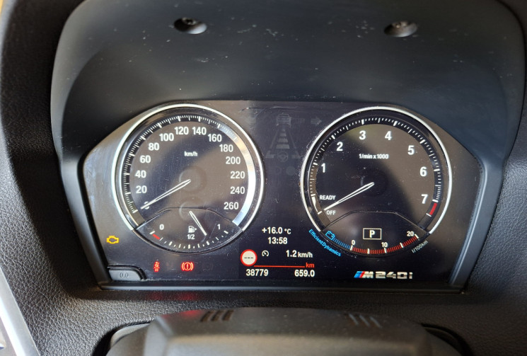 BMW Série 2 Cabriolet M SPORT 240i 340 CH  B58 6 CYLINDRES CAPOTE GRIS GRAPHIQUE