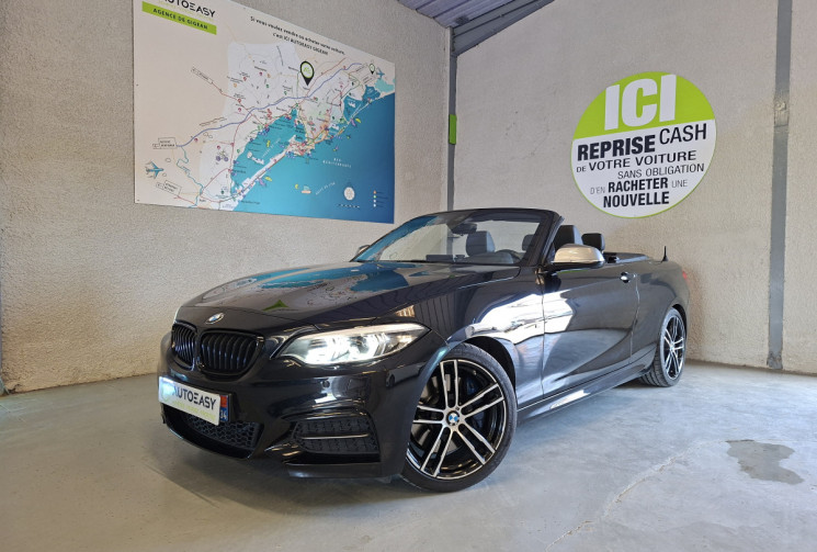BMW Série 2 Cabriolet M SPORT 240i 340 CH  B58 6 CYLINDRES CAPOTE GRIS GRAPHIQUE