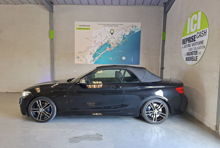 BMW Série 2 Cabriolet M SPORT 240i 340 CH  B58 6 CYLINDRES CAPOTE GRIS GRAPHIQUE