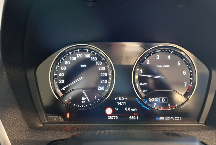 BMW Série 2 Cabriolet M SPORT 240i 340 CH  B58 6 CYLINDRES CAPOTE GRIS GRAPHIQUE