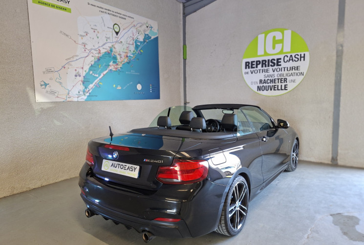 BMW Série 2 Cabriolet M SPORT 240i 340 CH  B58 6 CYLINDRES CAPOTE GRIS GRAPHIQUE