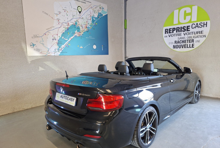BMW Série 2 Cabriolet M SPORT 240i 340 CH  B58 6 CYLINDRES CAPOTE GRIS GRAPHIQUE