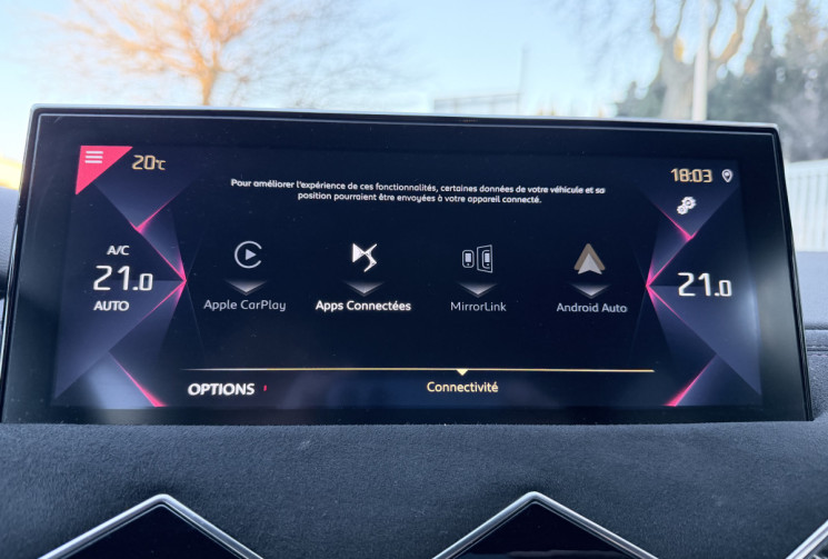 DS DS 3 Crossback 1.5 BlueHdi 100 Performance Line * Entretien à jour / CarPlay / Caméra / Led