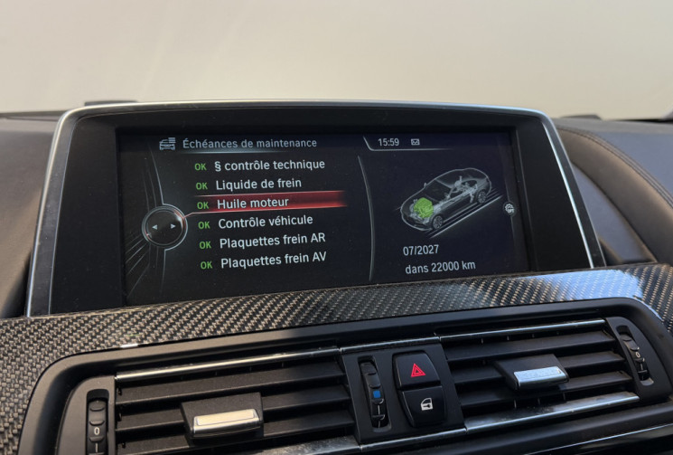 BMW M6 M6 GRAN COUPE V8 4.4 560 DKG7- Akrapovic / Pack carbone / HUD