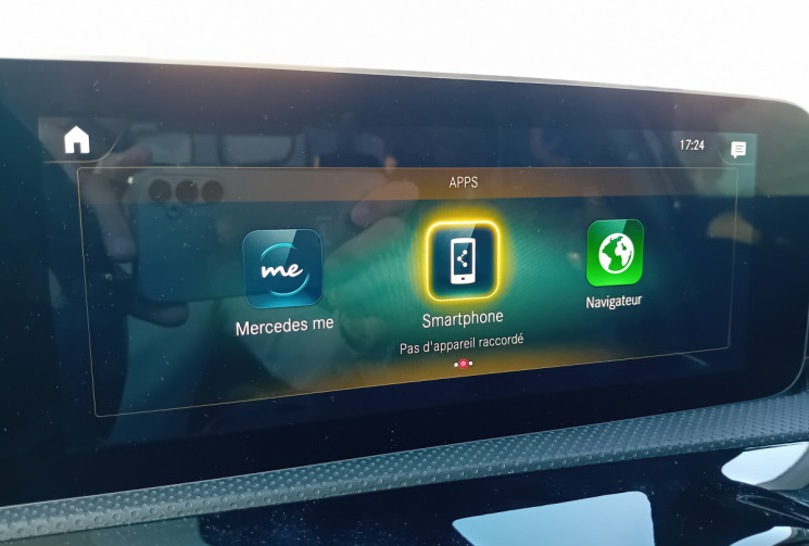 Mercedes CLASSE A BERLINE 180 d 116 ch AMG Line 7G-DCT - Sièges chauffants - Leds Multicouleurs -