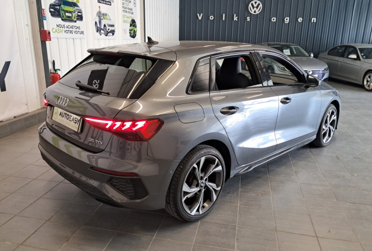 Audi A3 Sportback IV 35 TDI 150 S line S tronic - CUIR  VIRTUAL - suivi entretien AUDI -