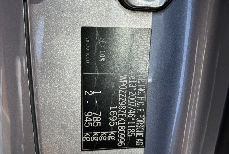 Porsche CAYMAN S 981 PDK 3.4 L  325cv Orig France