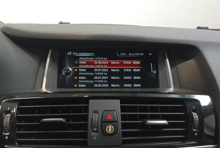 BMW X3 xDrive35dA 313 ch xLine / Entretien complet BMW / suivi à jour