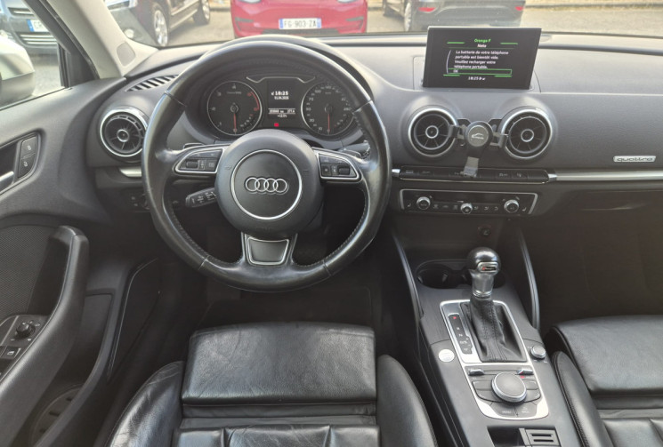 Audi A3 SPORTBACK QUATTRO 2.0 TDi  S-TRONIC 6 184 CV * CARNET COMPLET * TOIT OUVRANT