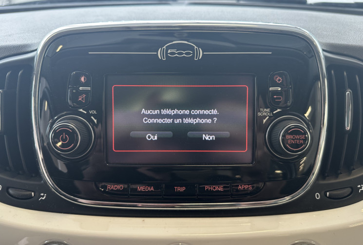 FIAT 500  1.2 8V 69 Popstar / Distribution faite pour la vente / Toit panoramique