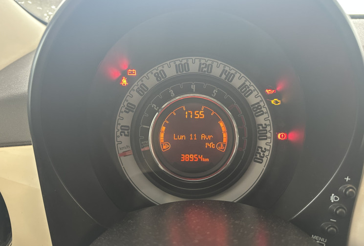 FIAT 500  1.2 8V 69 Popstar / Distribution faite pour la vente / Toit panoramique