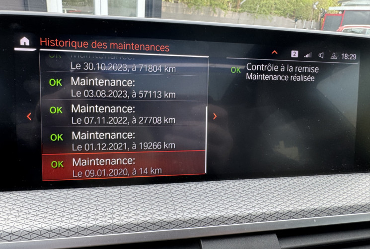 BMW X4 G02 xDrive30d 265ch M Sport BVA8 / Virtual Cockpit / Sieges Sport bacquet