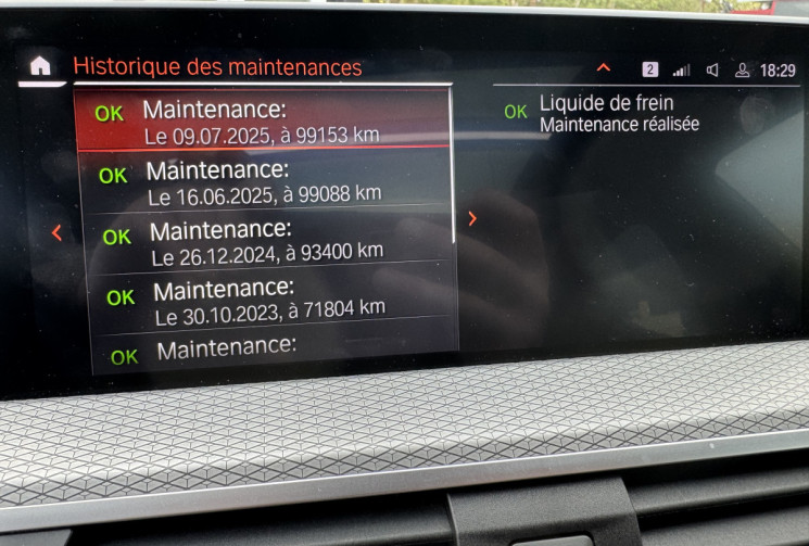 BMW X4 G02 xDrive30d 265ch M Sport BVA8 / Virtual Cockpit / Sieges Sport bacquet