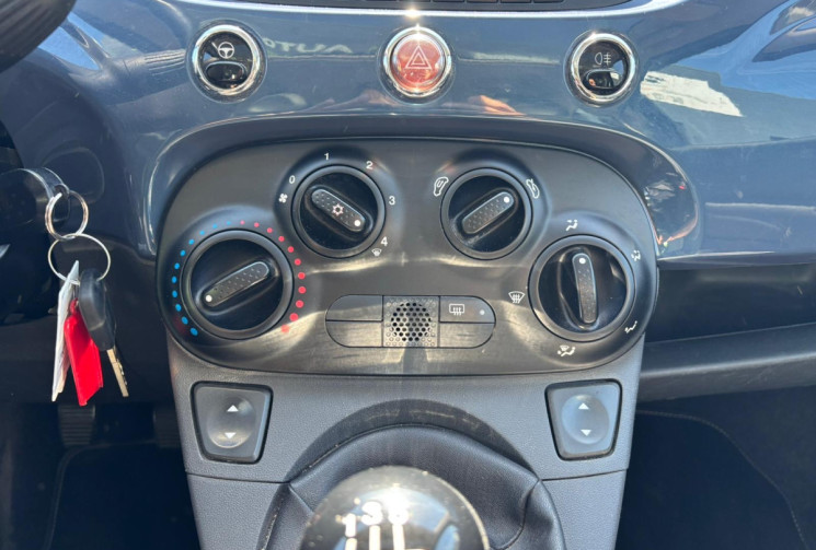 FIAT 500 LOUNGE 69 CV / CLIM / TOIT PANORAMIQUE / BLUETOOH / RÉVISÉE / GARANTIE