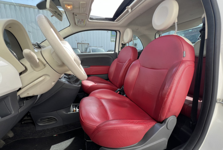 FIAT 500 III 1.2 MPi S&S 69 cv  LOUNGE * Toit Ouvrant  * Cuir Rouge * Distribution Embrayage OK