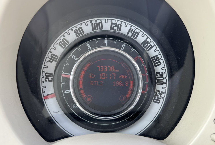 FIAT 500 III 1.2 MPi S&S 69 cv  LOUNGE * Toit Ouvrant  * Cuir Rouge * Distribution Embrayage OK