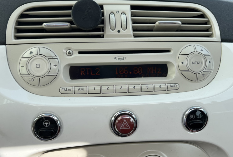 FIAT 500 III 1.2 MPi S&S 69 cv  LOUNGE * Toit Ouvrant  * Cuir Rouge * Distribution Embrayage OK