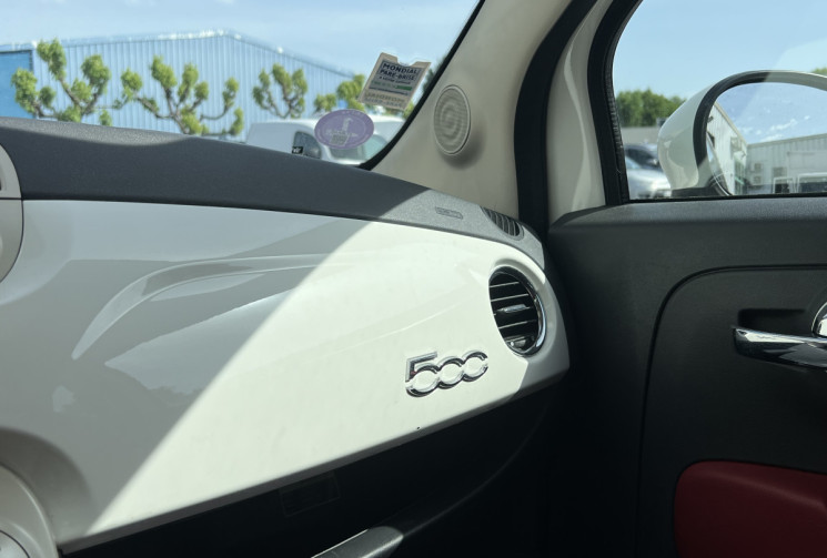 FIAT 500 III 1.2 MPi S&S 69 cv  LOUNGE * Toit Ouvrant  * Cuir Rouge * Distribution Embrayage OK