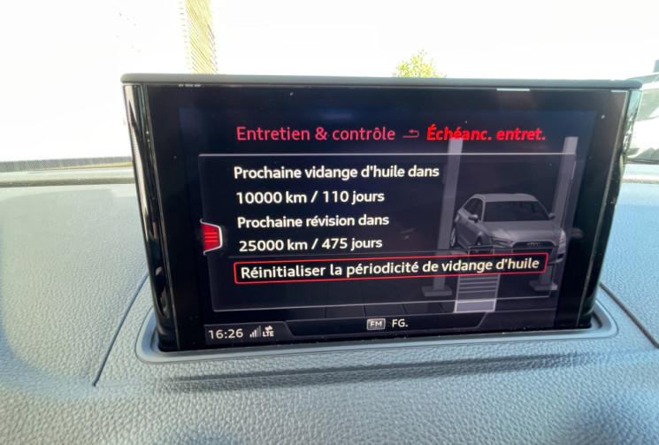 Audi A3 SPORTBACK Série 3 Phase 2 Sportback 1.5 TFSI 16V S&S 150 cv SPORT 